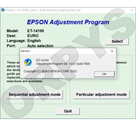 Epson ET-14100 Adjustment Program